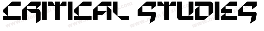 CRITICAL STUDIES DEMO Regular字体转换